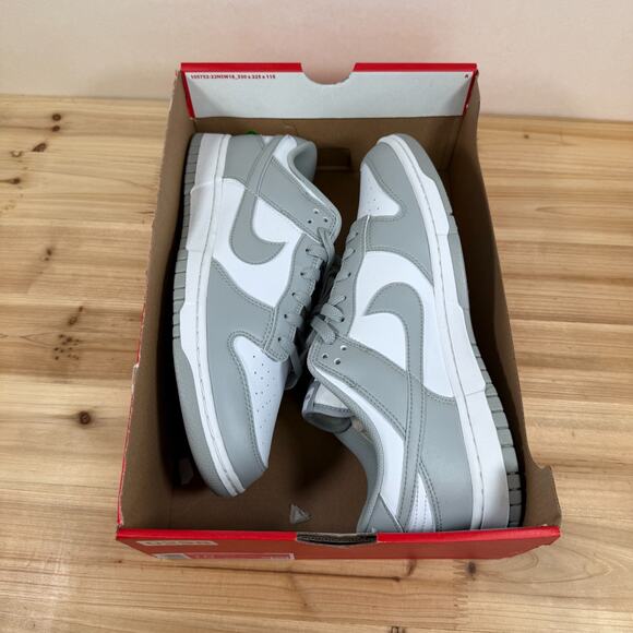 Nike Dunk Low Retro sneakers Mens 11 Light Smoke Grey White HF5441-105 NEW NIB - Picture 2 of 11